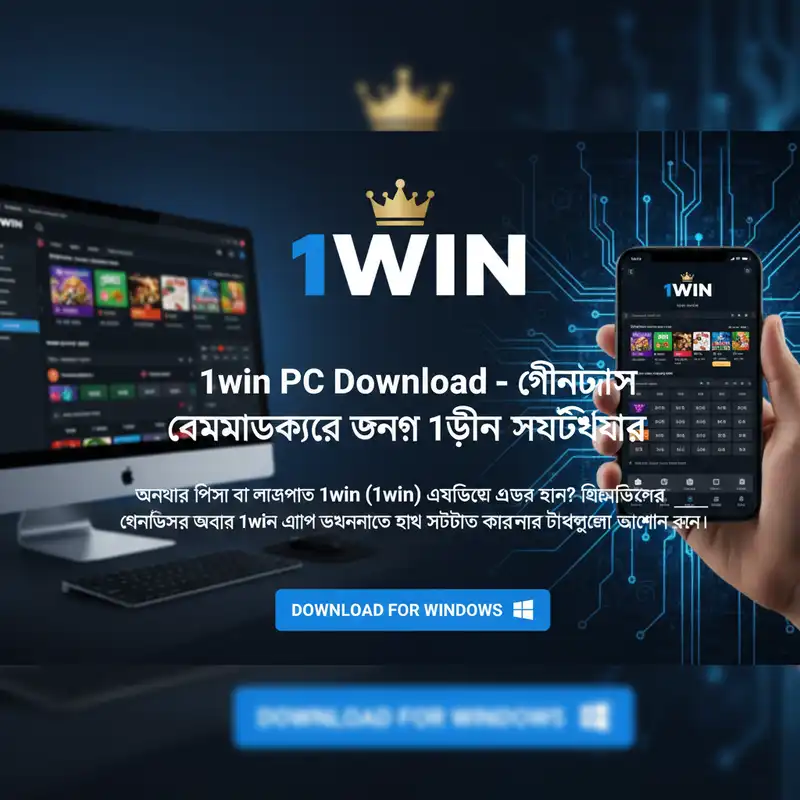 1win PC Download Windows Interface